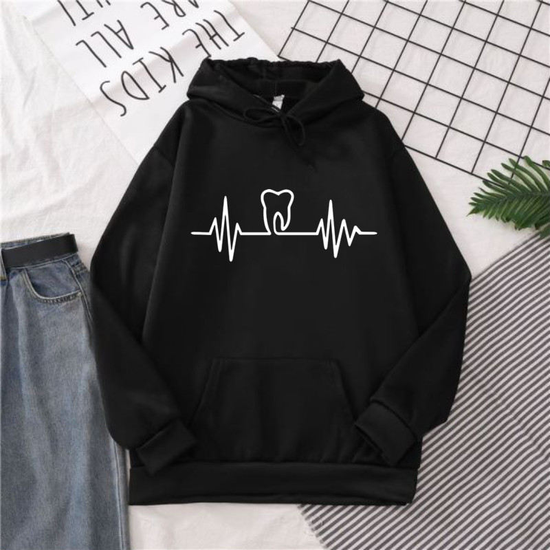 Heatbeat Hoodie Graphic Tooth  - огляд і ціна Winter Clothing Drawing